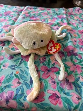 Ty Pastel Jellyfish Plush - Pink, Green, Yellow